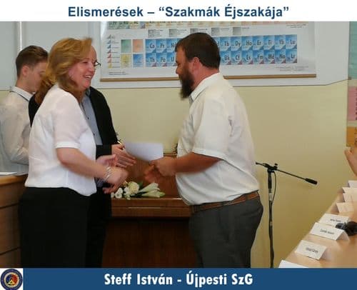 Oktatónkat köszöntjük Oklevéllel